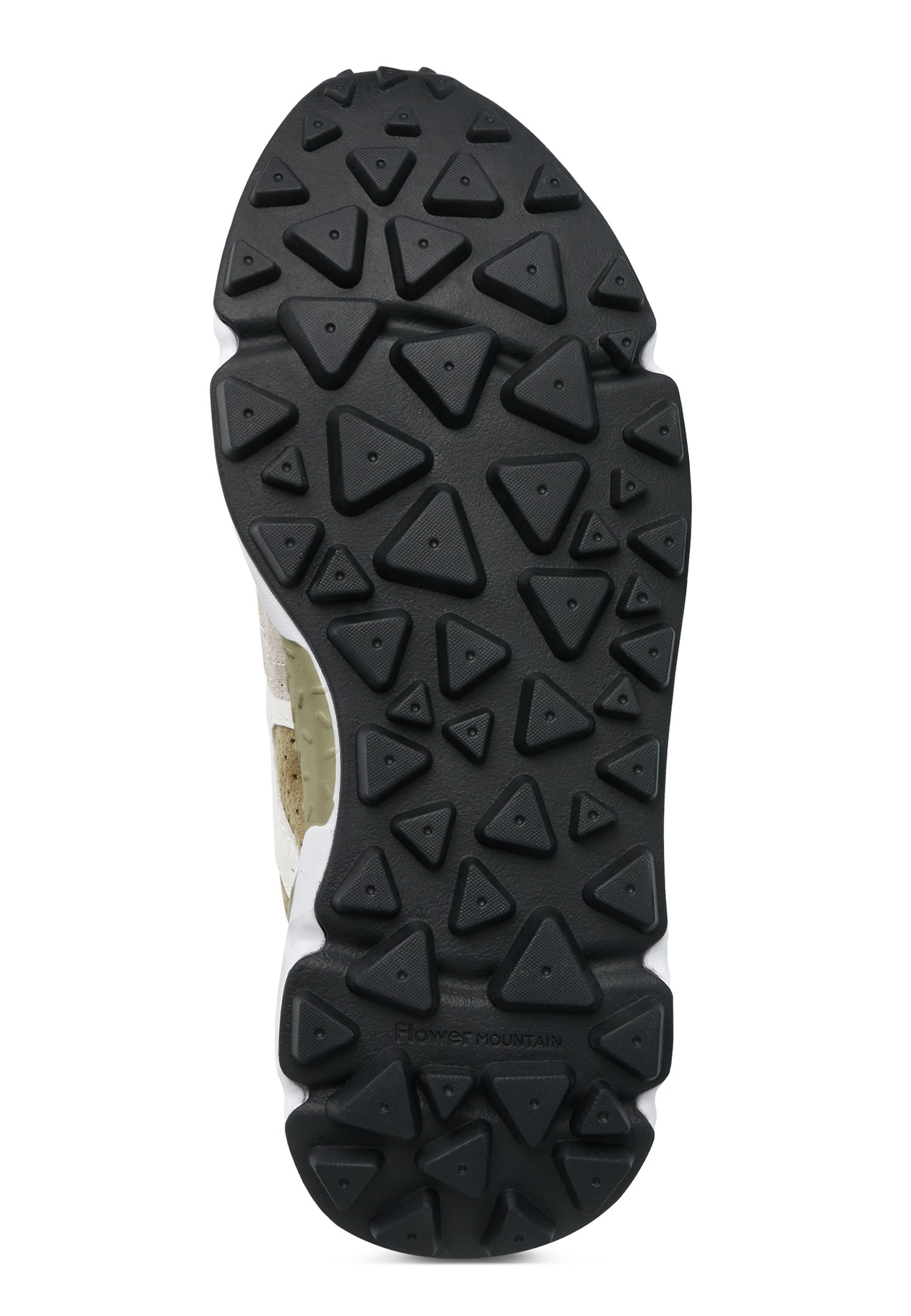 YAMANO 3 MAN - Suede and technical fabric sneakers - Grey-Army green