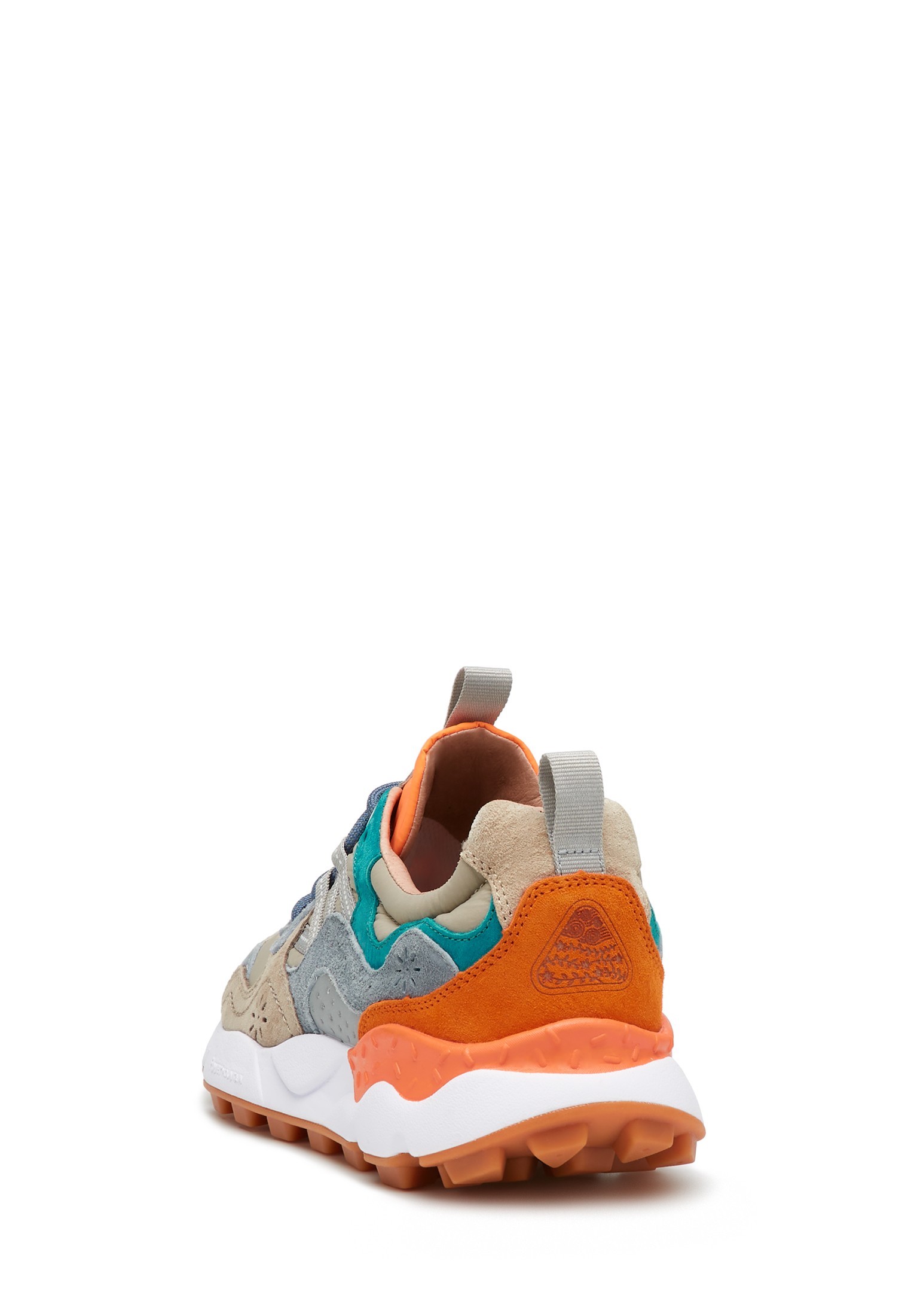 YAMANO 3 UNI - Suede and fabric sneakers - Light blue-Grey