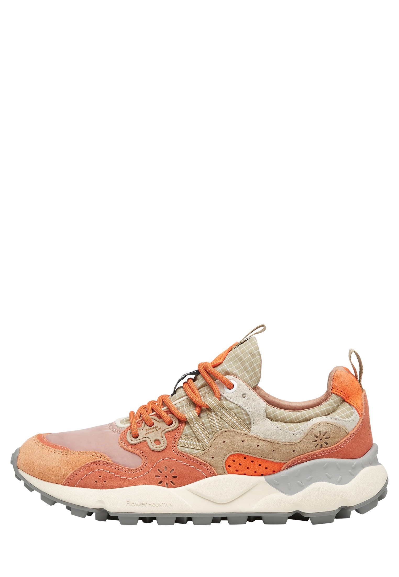 YAMANO 3 UNI - Suede and technical fabric sneakers - Sage