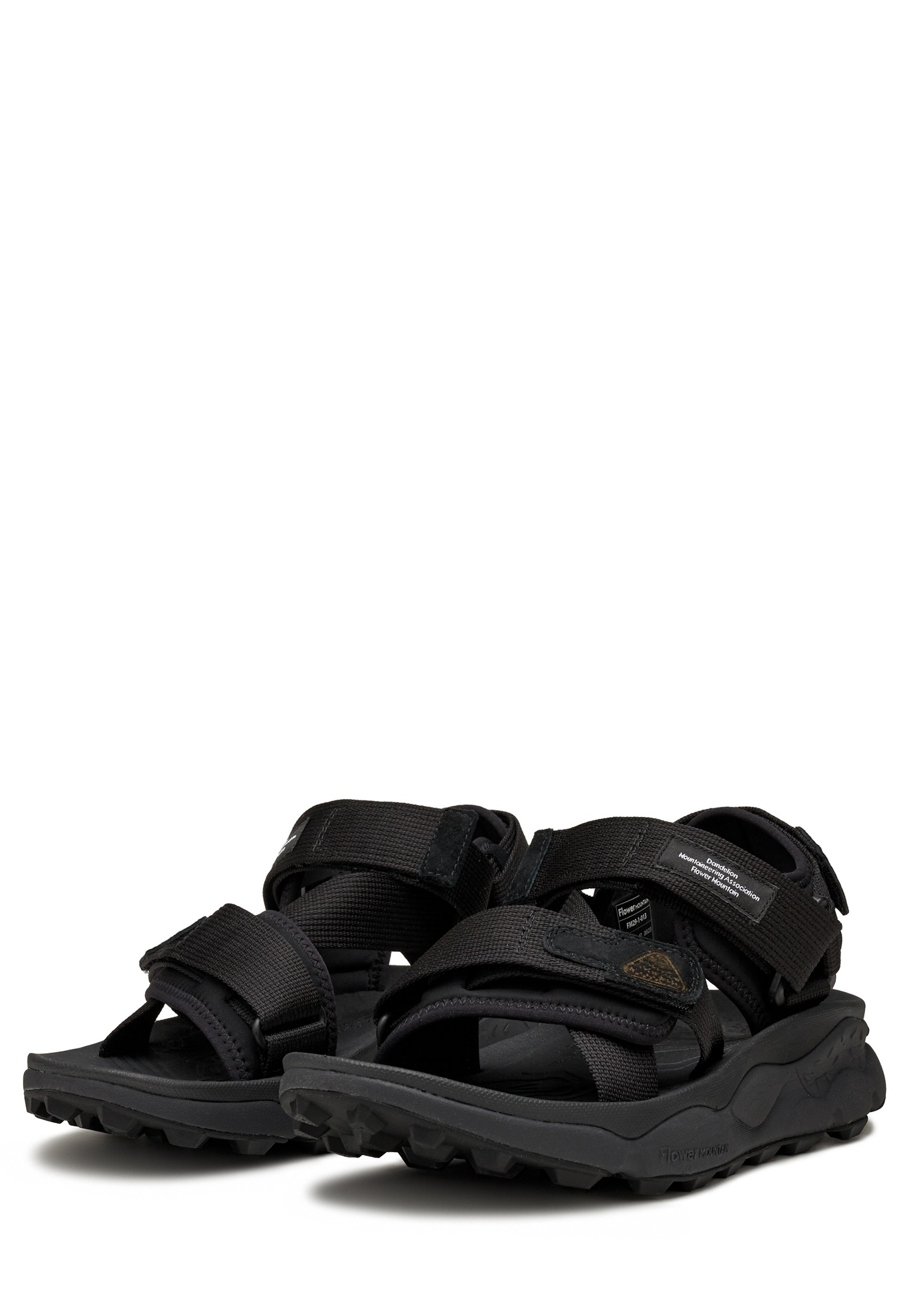 NAZCA 2 UNI - Technical fabric sandals - Black