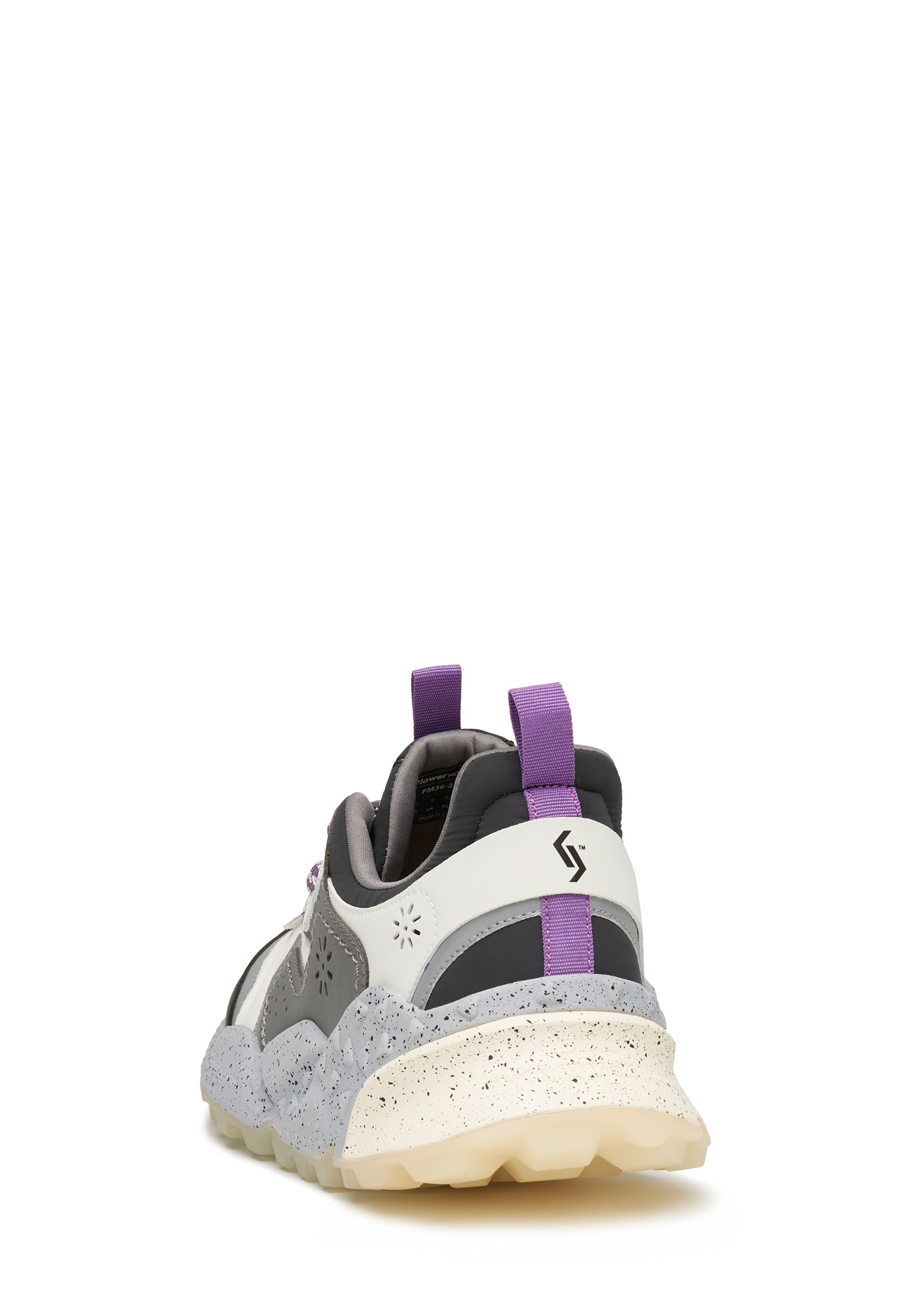 KOTETSU UNI KISH - Suede sneakers - Charcoal grey-White