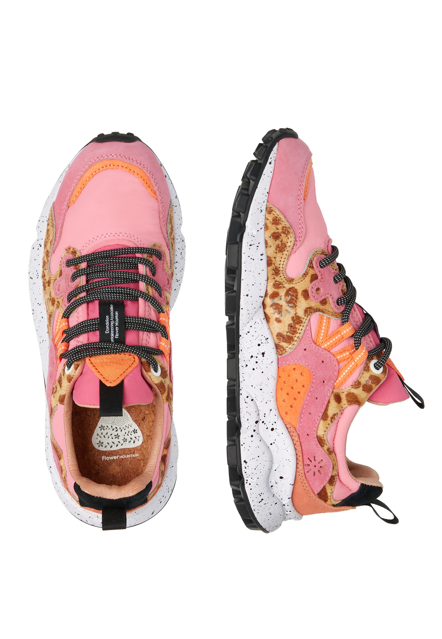 YAMANO 3 WOMAN - Technical fabric and suede sneakers - Fuchsia