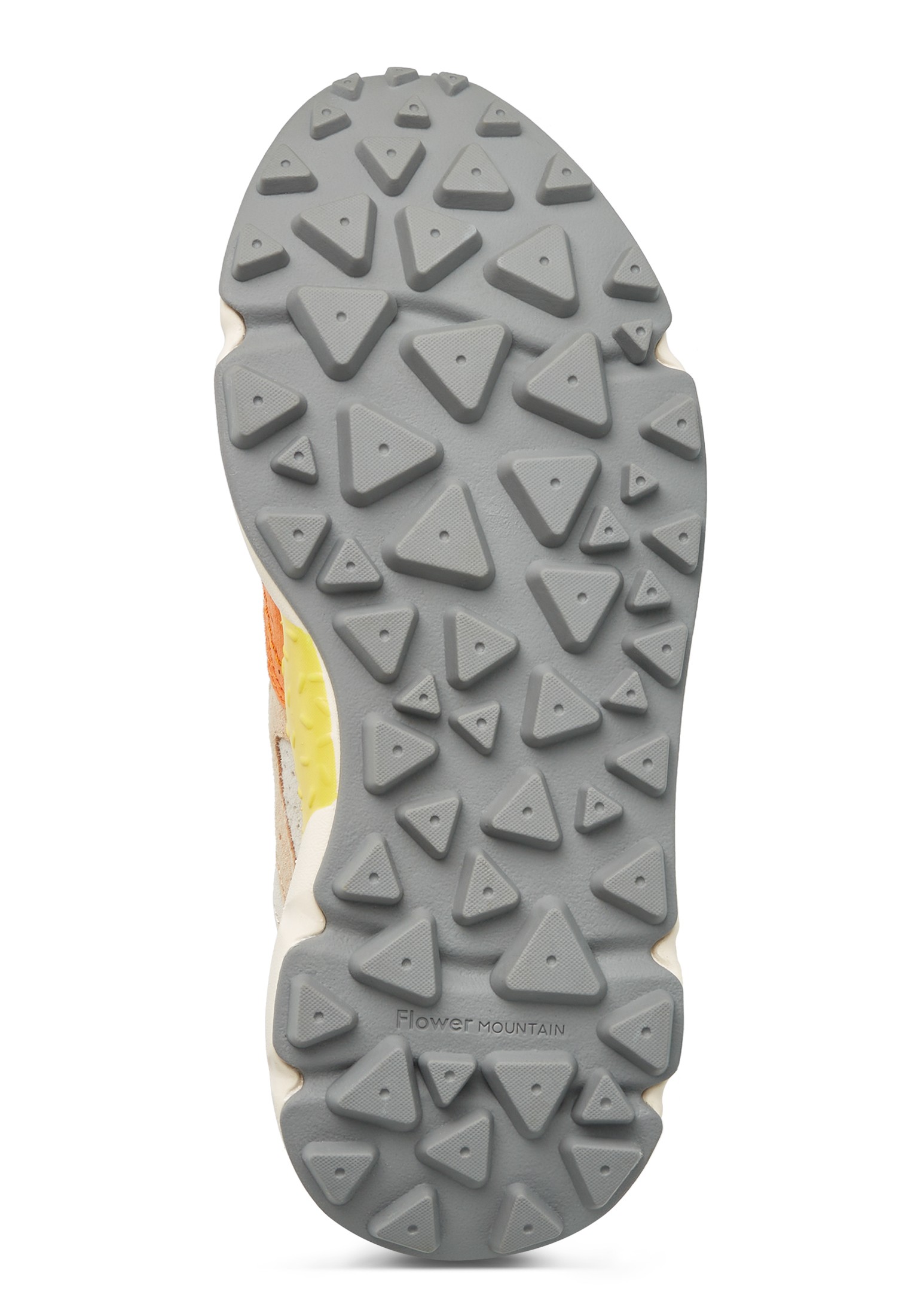 YAMANO 3 WOMAN - Suede and fabric sneakers - Orange-Beige