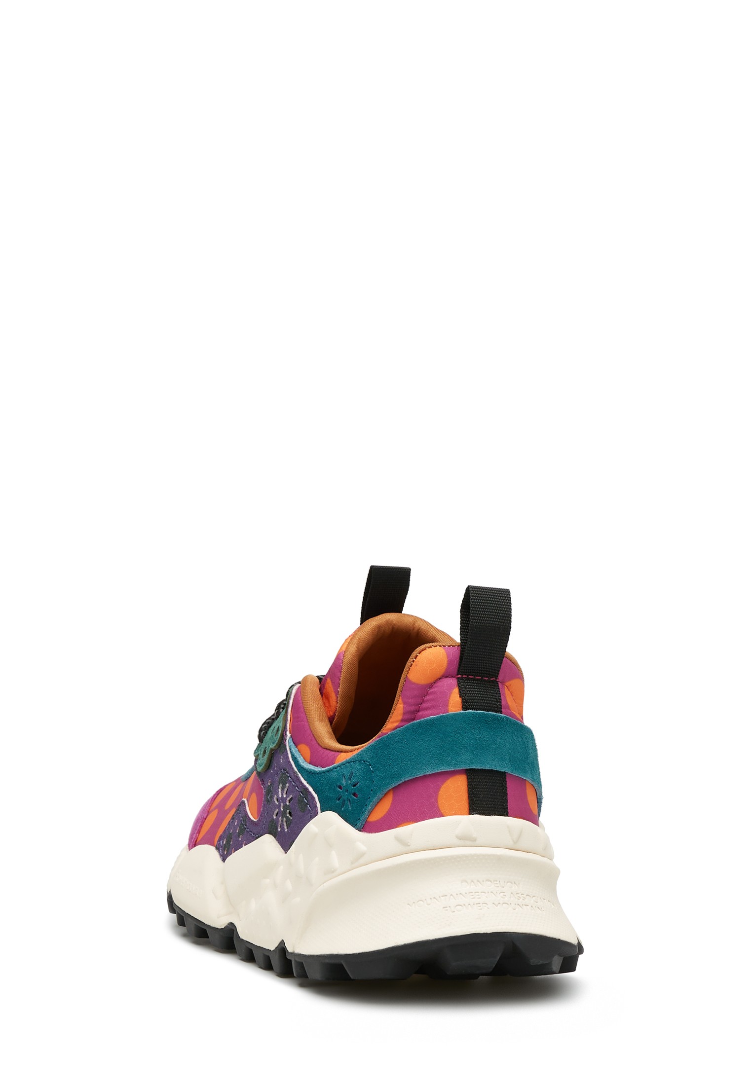 KOTETSU WOMAN - Suede and technical fabric sneakers - Purple-Fuchsia