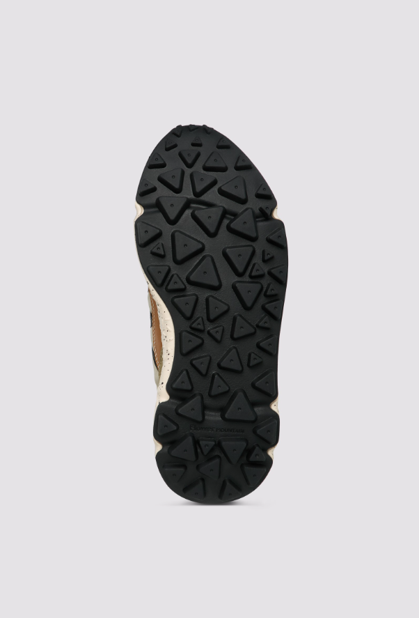 LENZAN MAN - Suede and technical fabric sneakers - Beige