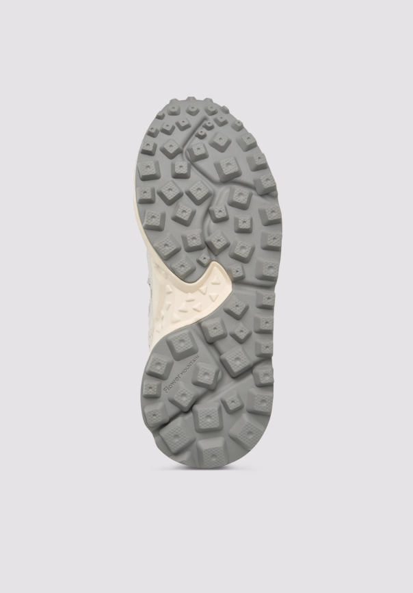 TIGER HILL WOMAN - Suede and technical fabric sneakers - Grey-Beige