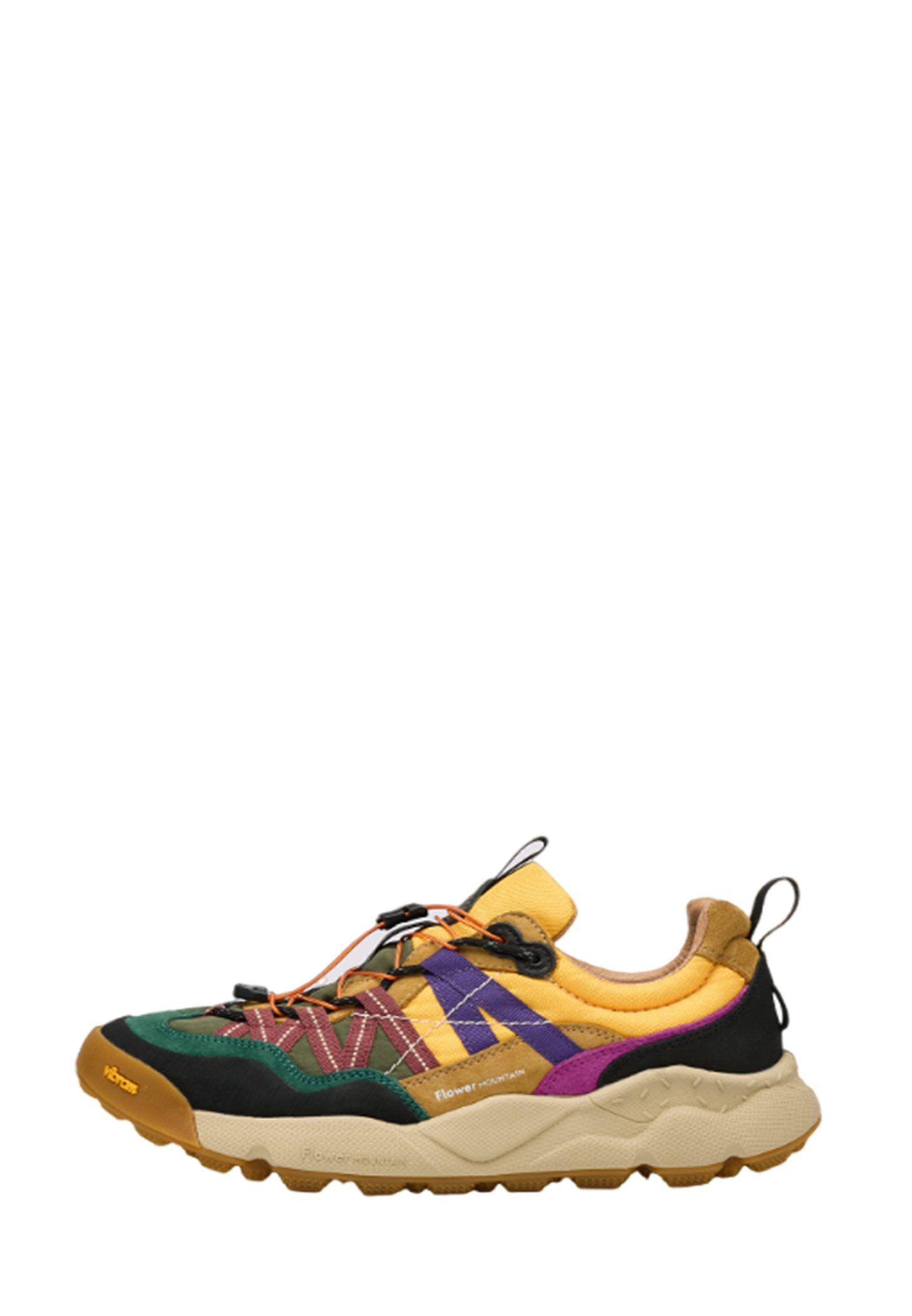 IWANO 2 UNI - Leather and technical fabric sneakers - Brown