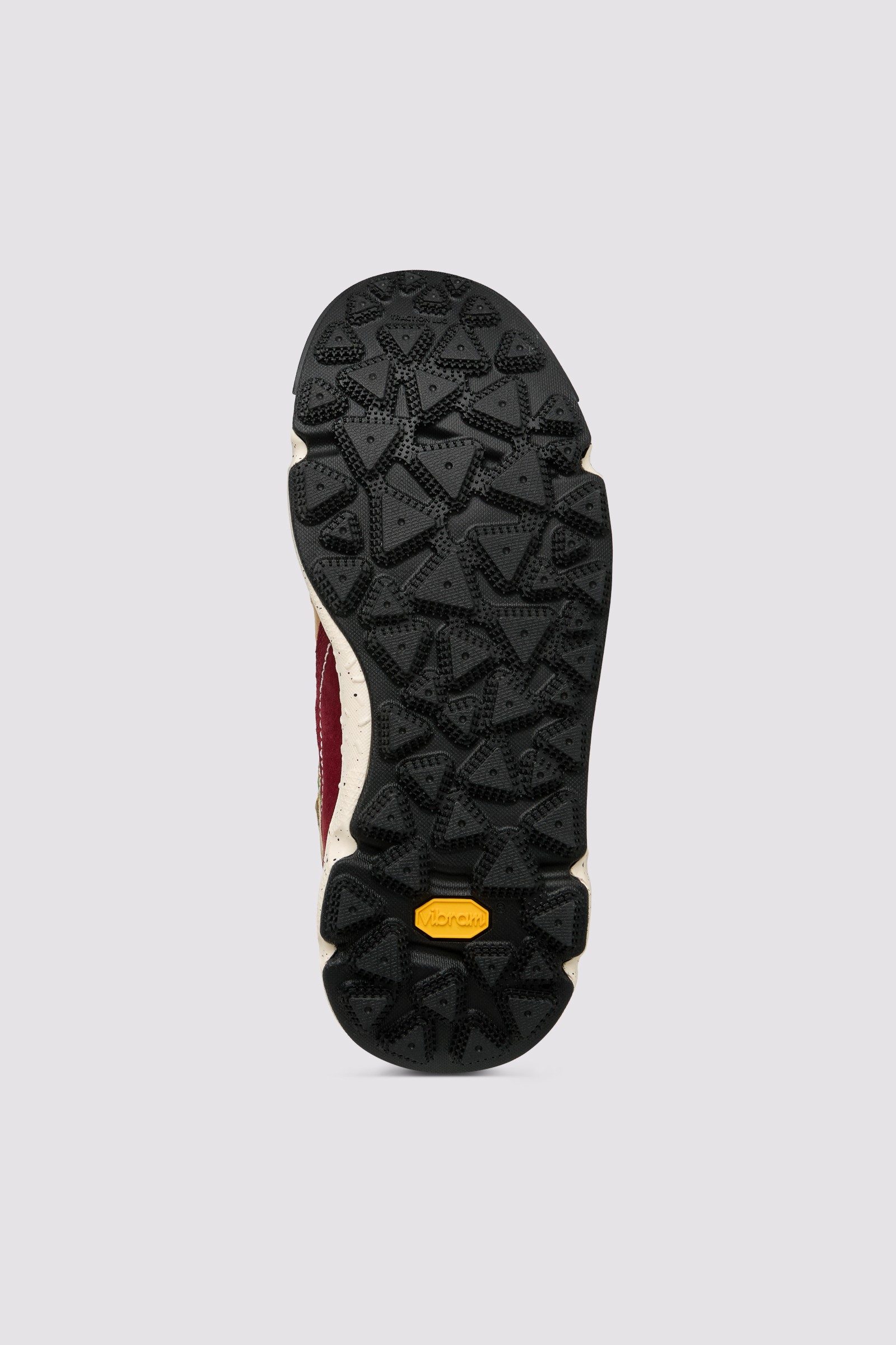 BANKEI UNI - Leather and technical fabric high-top sneakers - Brown-Green