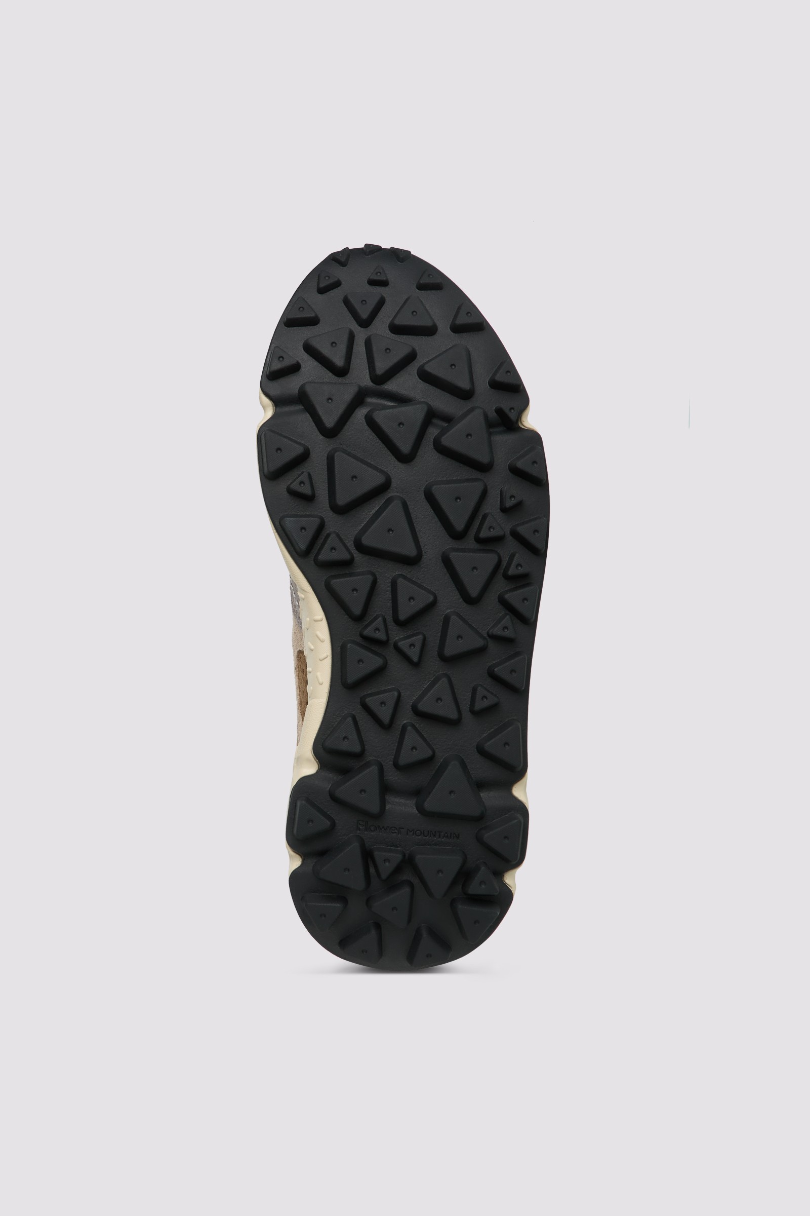 YAMANO 3 MAN - Suede and technical fabric sneakers - Army green-Grey