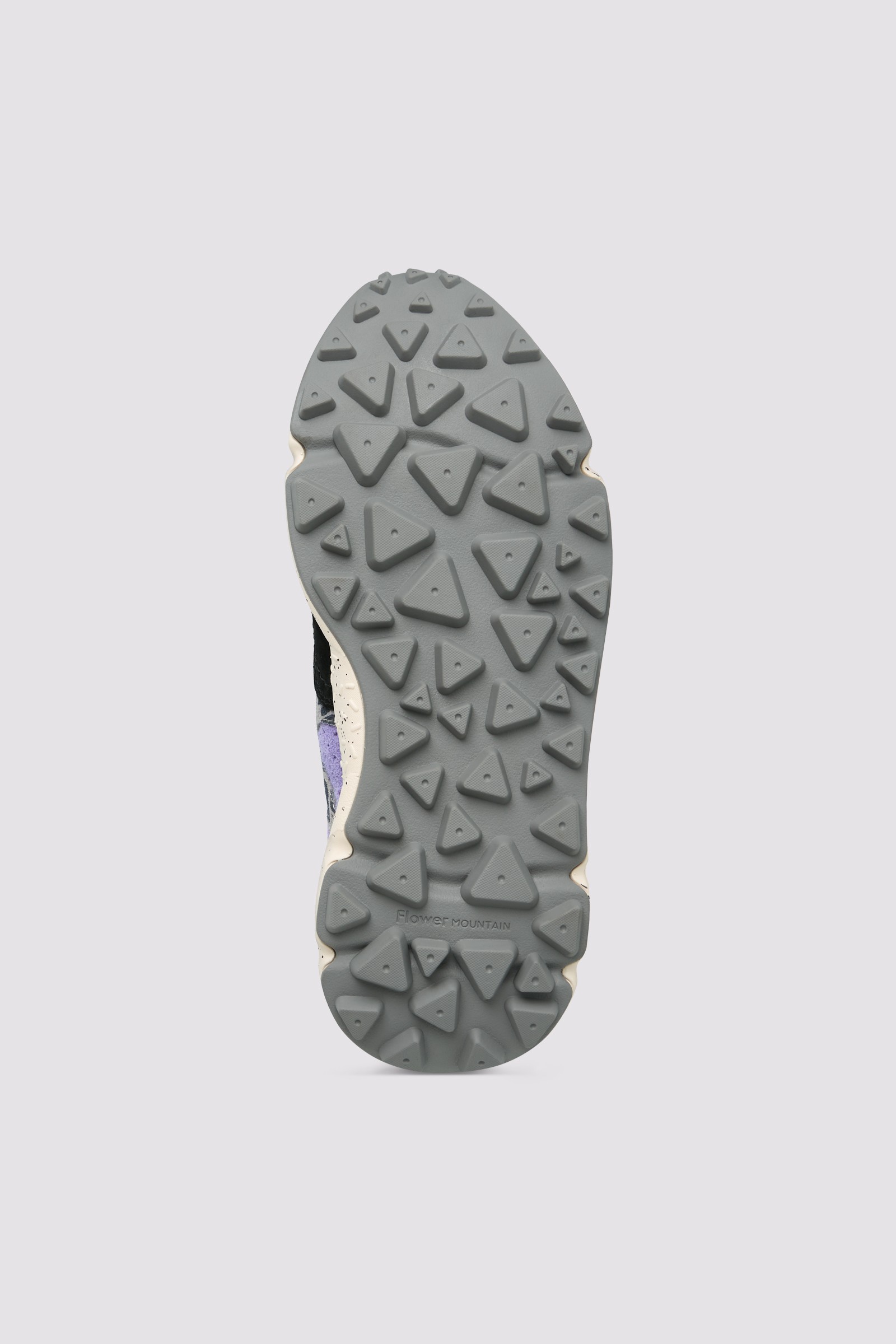 YAMANO 3 UNI - Suede and technical fabric sneakers - Grey-Purple