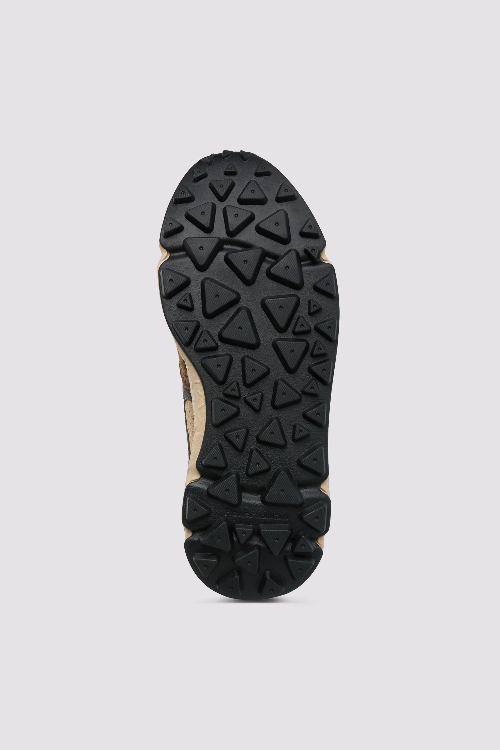 YAMANO 3 MAN - Suede and technical fabric sneakers - Beige-Brown