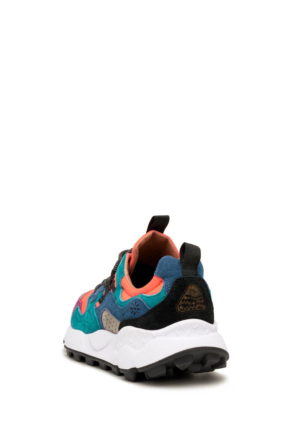 YAMANO 3 UNI Suede and fabric sneakers - Orange-Purple