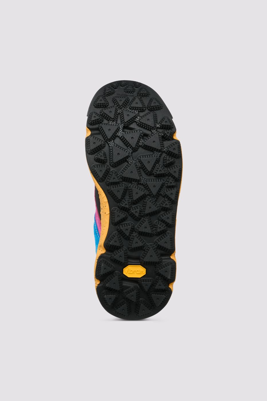 BACK COUNTRY WOMAN. Suede and technical fabric sneakers - Black-Fuchsia