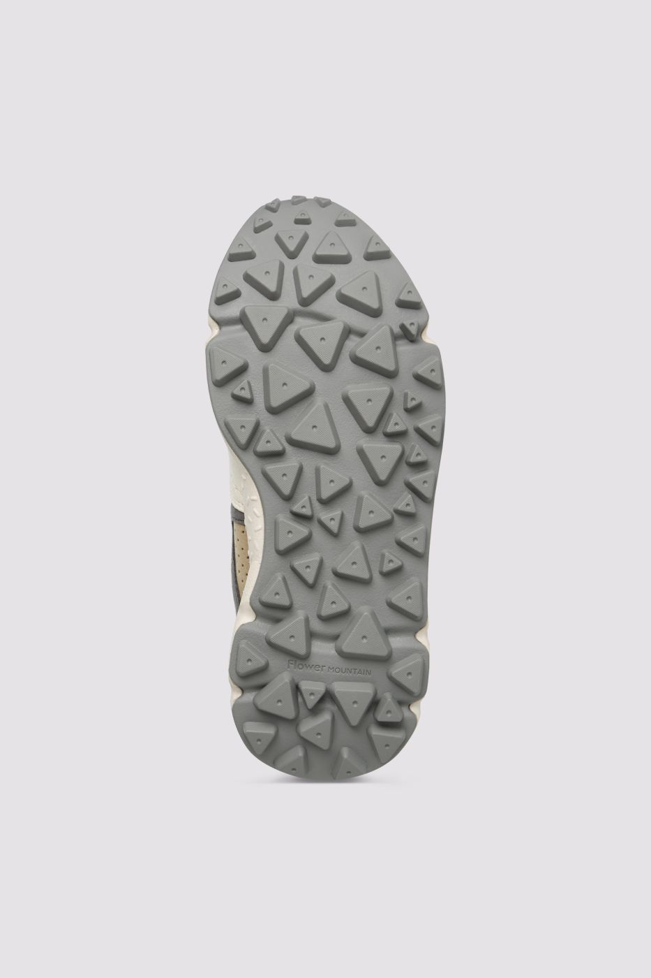 YAMANO 3 UNI KAISO Faux suede and technical fabric high-top sneakers - Cream white