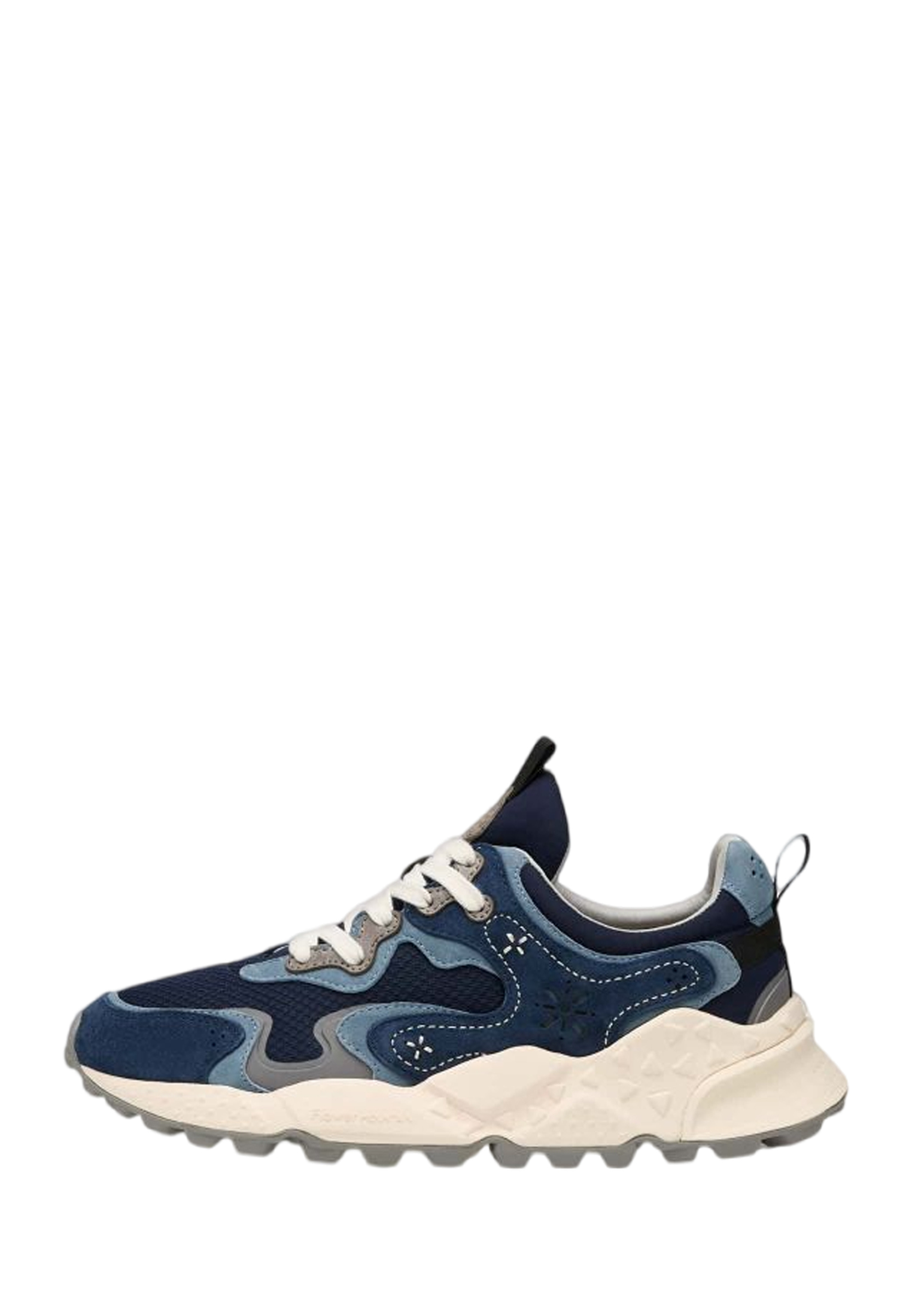 RULIS MAN Suede and fabric sneakers - Navy