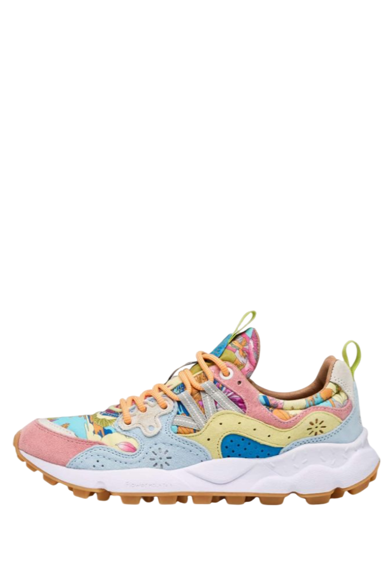 YAMANO 3 WOMAN Fabric and suede sneakers - Multicolored