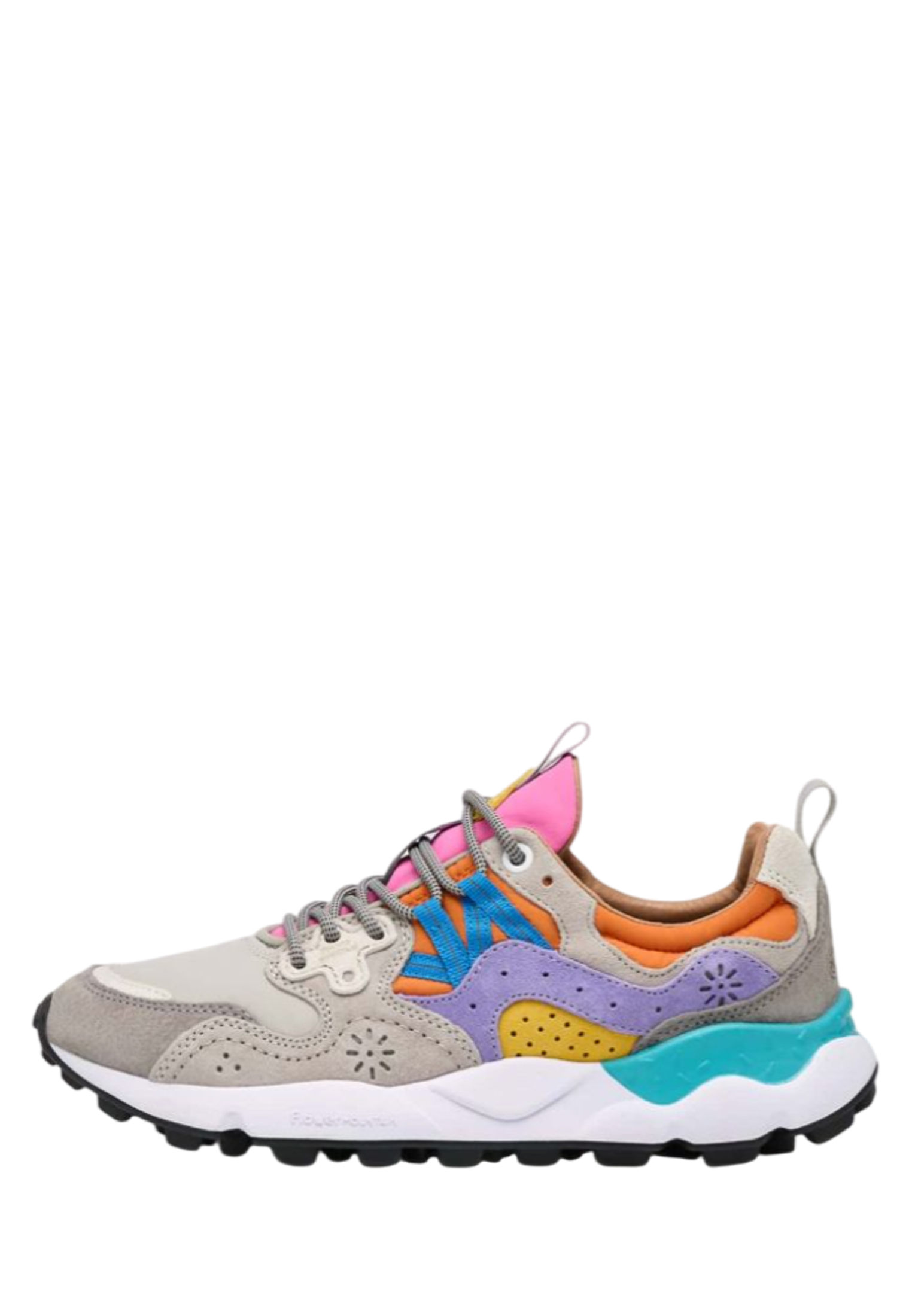 YAMANO 3 UNI Suede and technical fabric sneakers - Grey