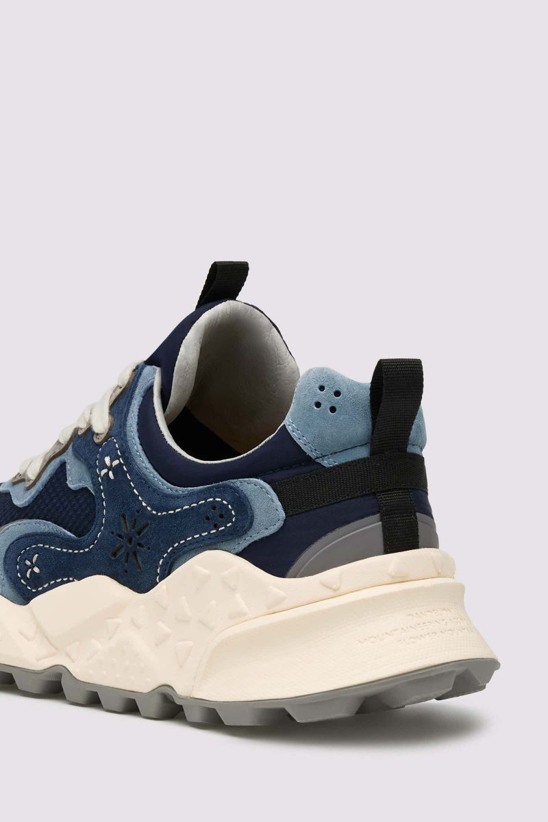 RULIS MAN Suede and fabric sneakers - Navy