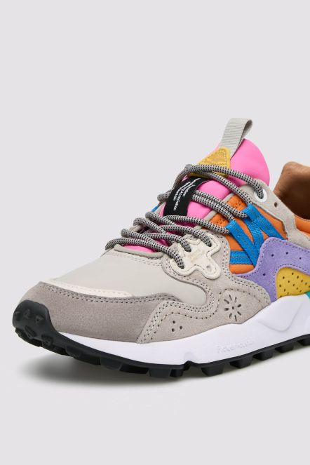 YAMANO 3 UNI Suede and technical fabric sneakers - Grey