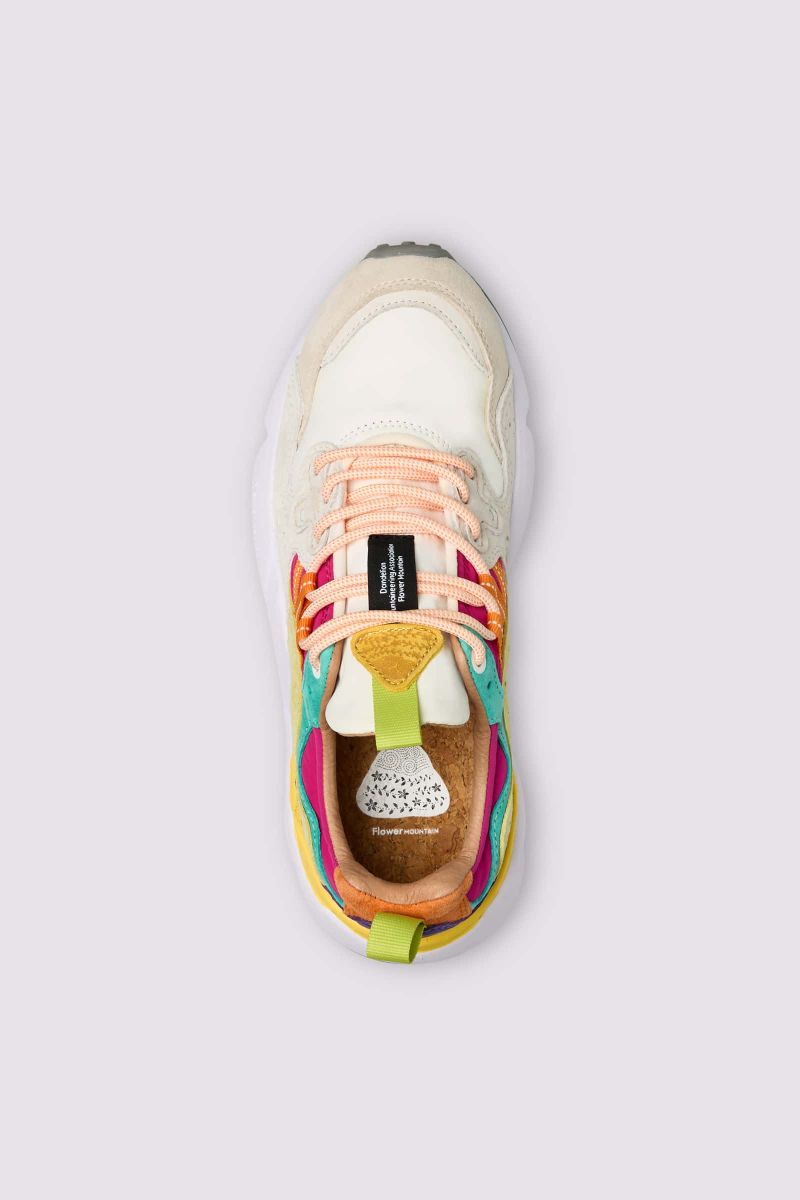 YAMANO 3 WOMAN Suede and technical fabric sneakers - Fuchsia