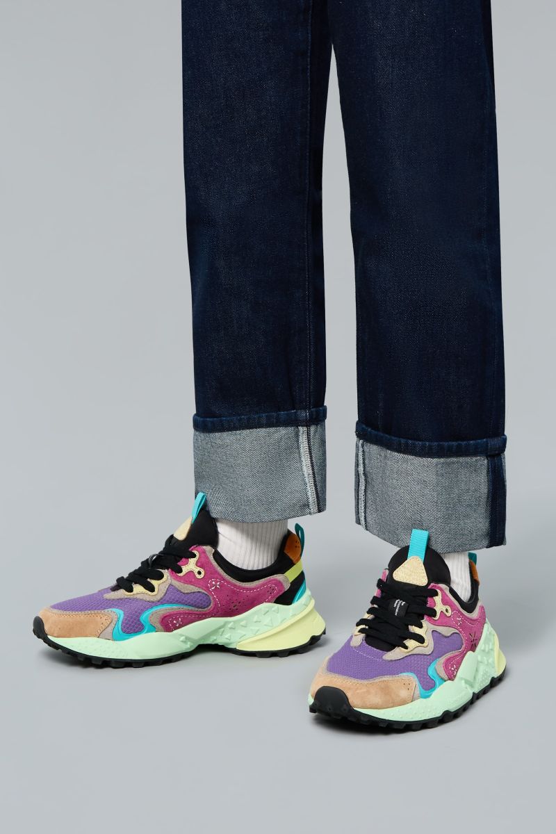 RULIS UNI Fabric and suede sneakers - Multicolored