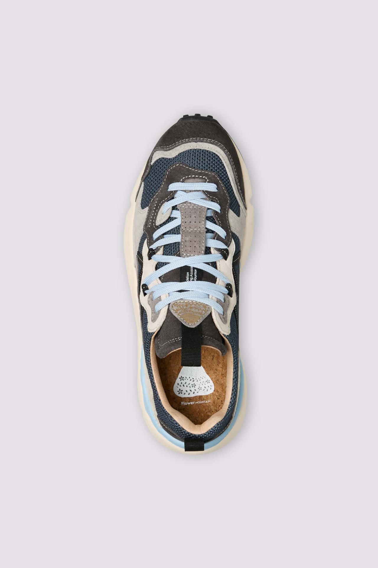 LENZAN MAN Suede and fabric sneakers - Grey