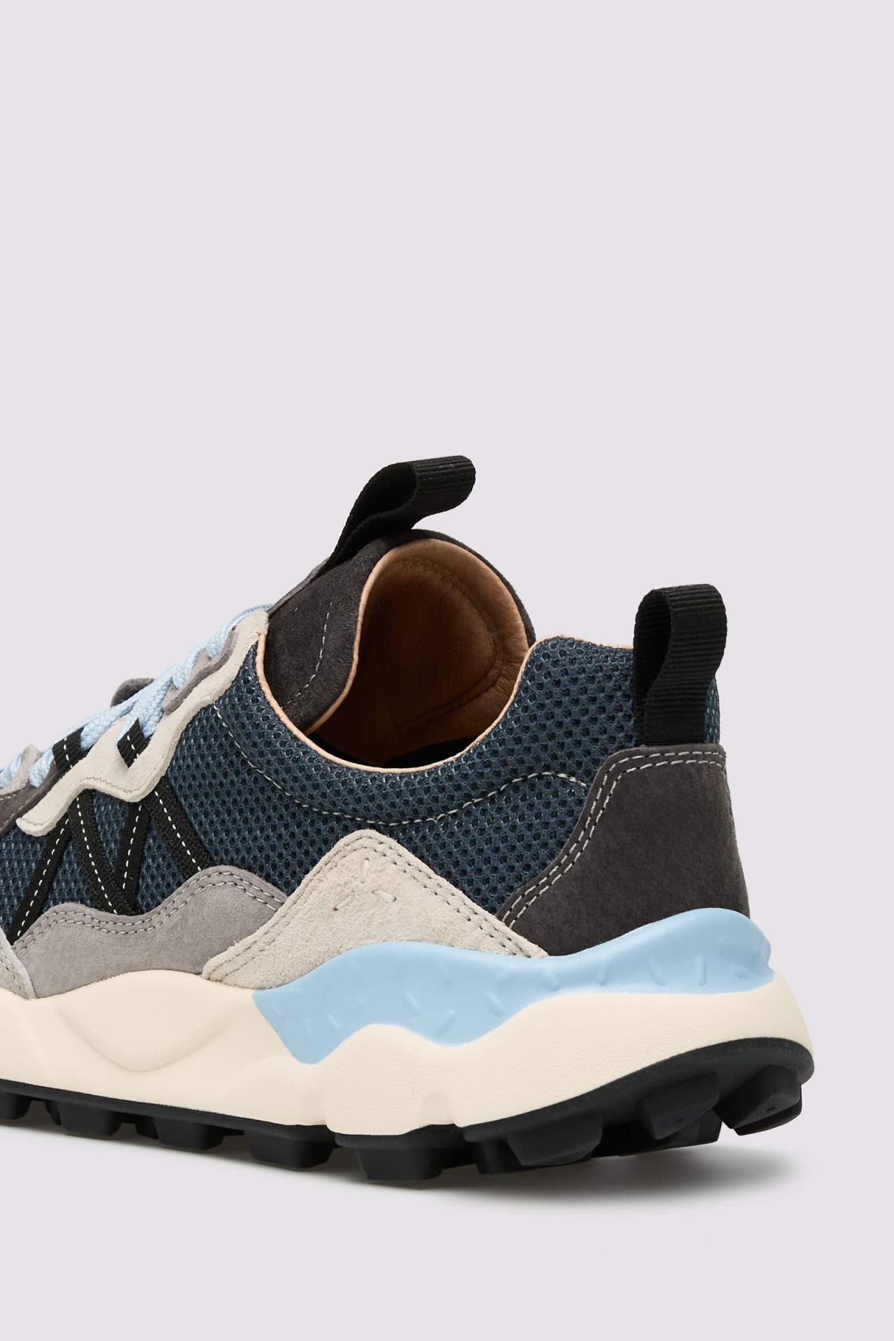 LENZAN MAN Suede and fabric sneakers - Grey