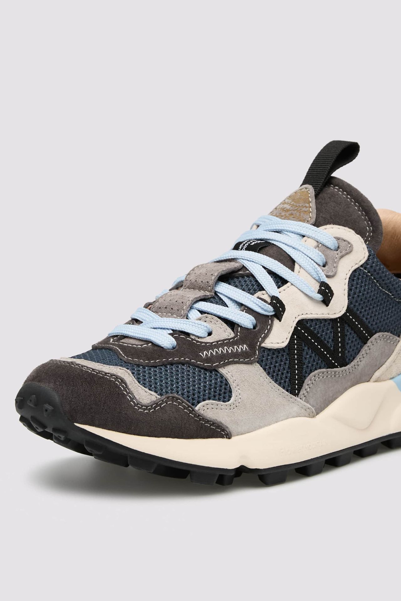 LENZAN MAN Suede and fabric sneakers - Grey