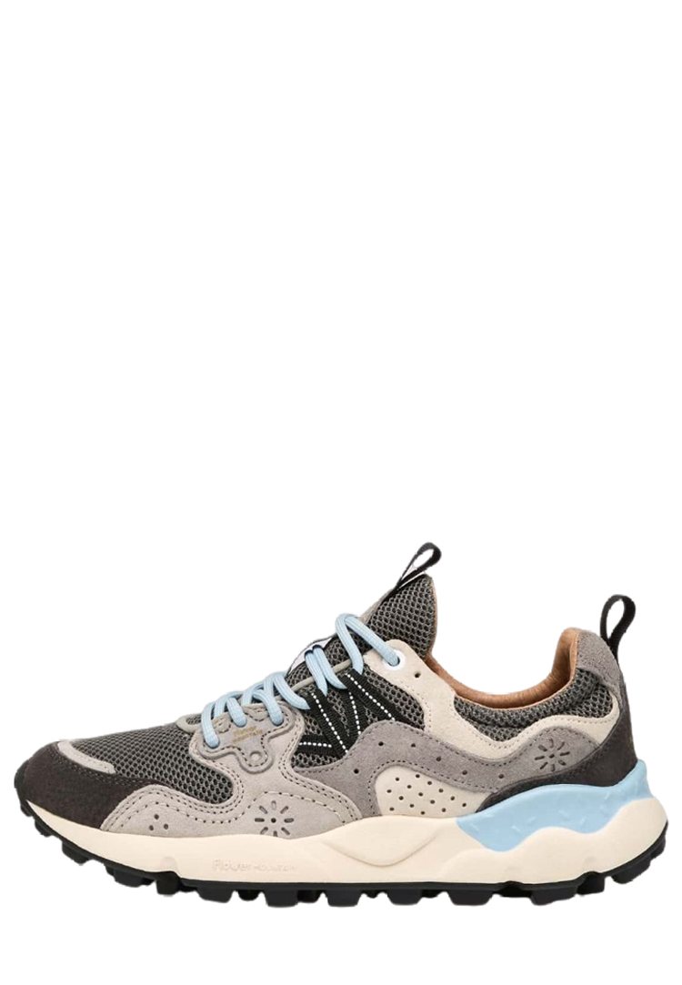 YAMANO 3 UNI Fabric and suede sneakers - Anthracite