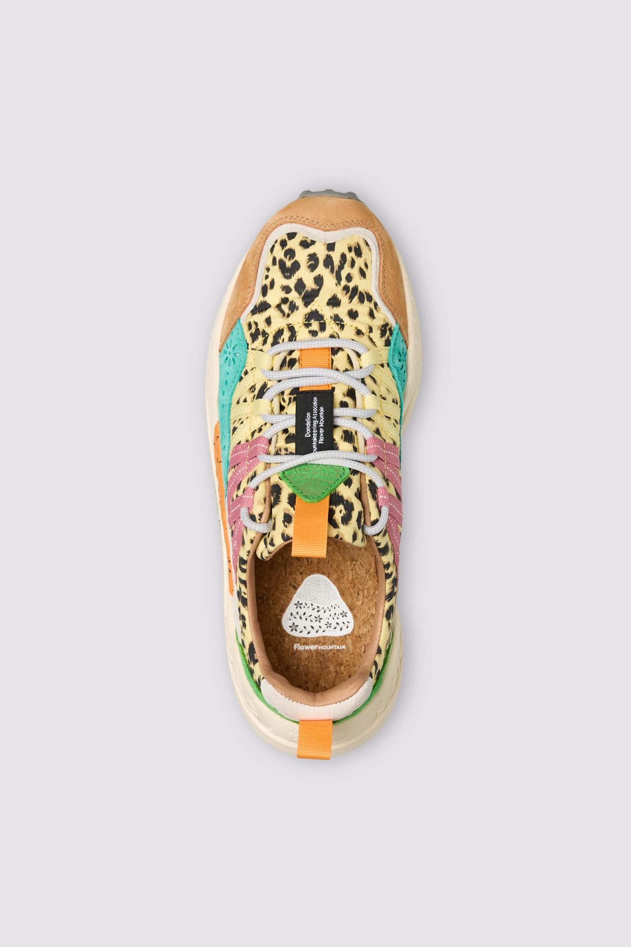 WASHI WOMAN Suede and technical fabric sneakers - Orange
