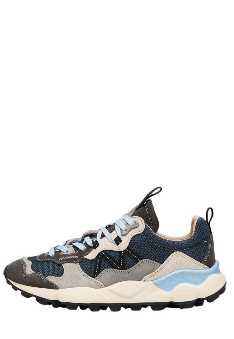 LENZAN MAN Suede and fabric sneakers - Grey