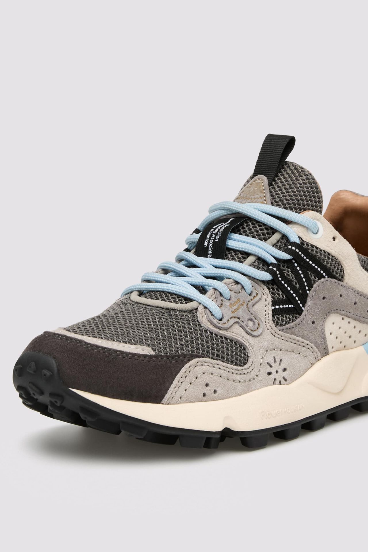 YAMANO 3 UNI Fabric and suede sneakers - Anthracite
