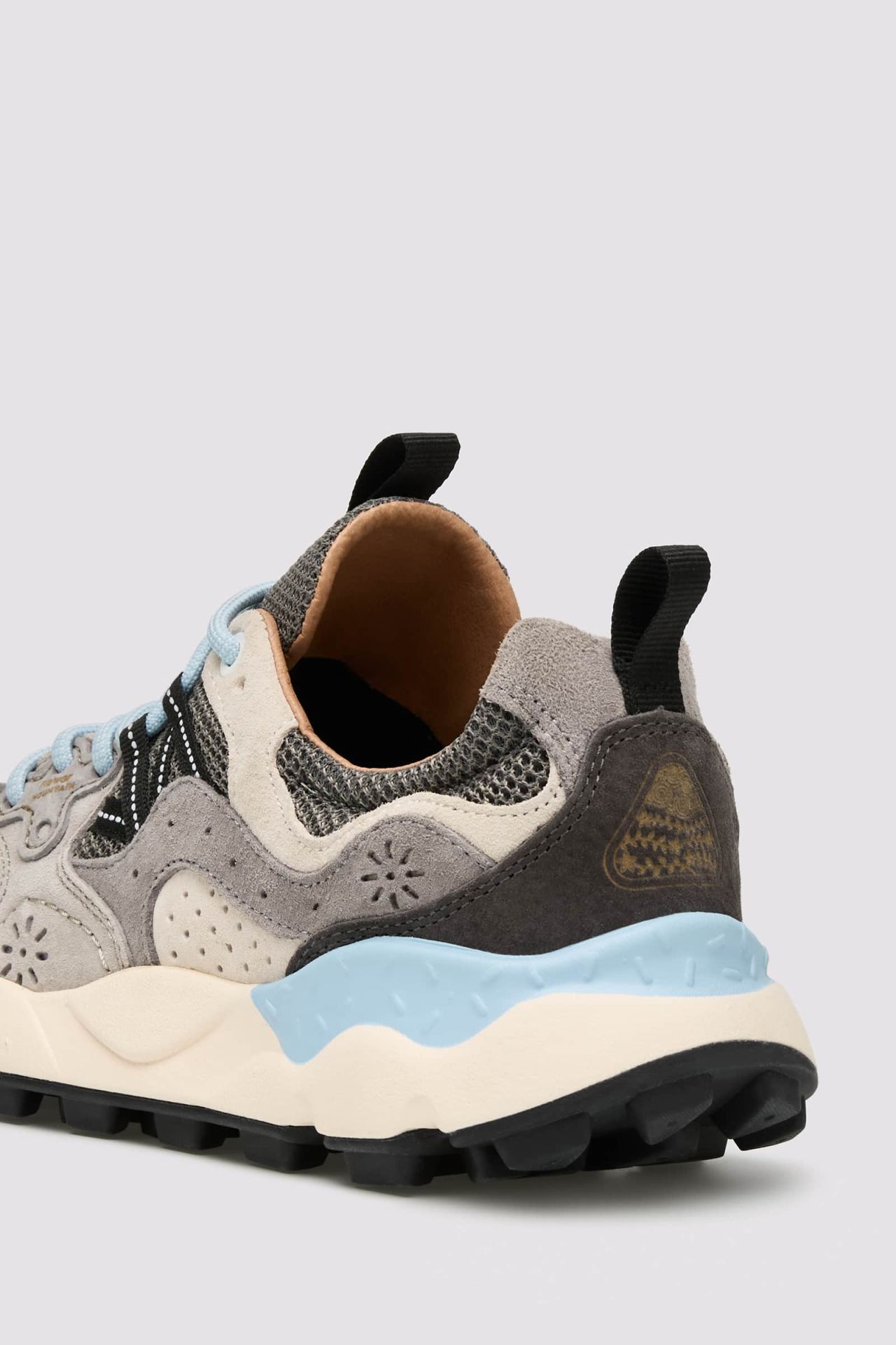 YAMANO 3 UNI Fabric and suede sneakers - Anthracite