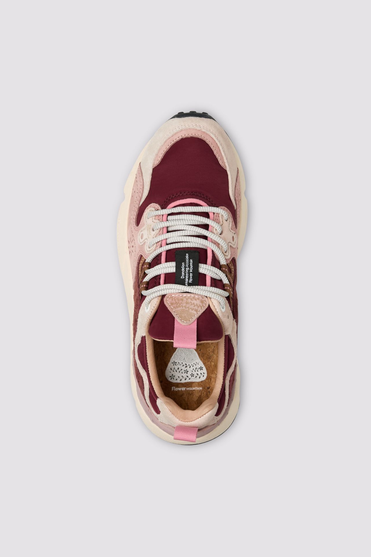 YAMANO 3 WOMAN Suede and technical fabric sneakers - Light pink