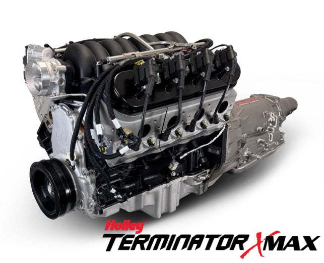 GM LS Compatible 376 c.i. Engine and 4L65/70E Automatic Transmission - 530 Horsepower - Standard Edition Builder Series - Holley Terminator X EFI System