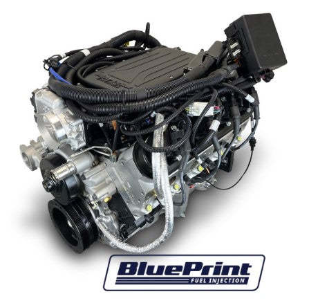 GM LS Compatible 376 c.i. Pro Series Engine - 510 Horsepower - Base Dressed - BluePrint Engines Calibrated ECU