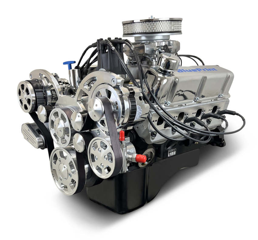 Ford Small Block Compatible 302 c.i. Engine - 361 Horsepower - Deluxe Dressed - Polished Pulley Kit - Fuel Injected