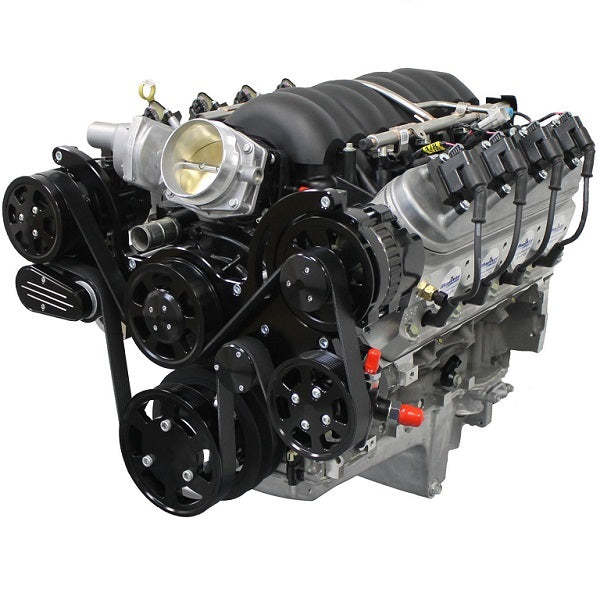 GM LS Compatible Front Accessory Drive - Full Serpentine with Alternator | Power Steering | Water Pump | Brackets and Bolts