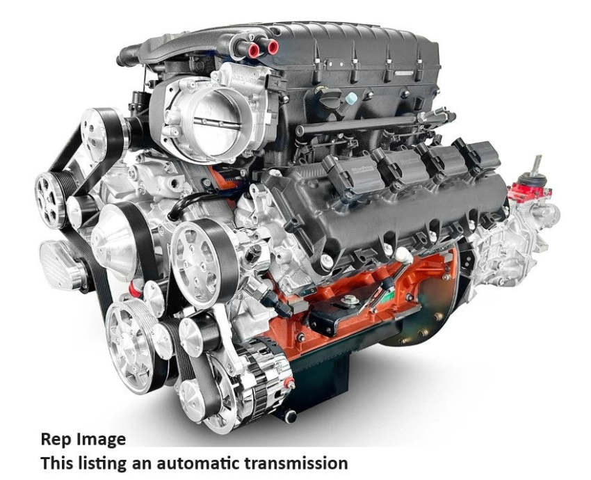 Chrysler Hemi Compatible 426 c.i. Engine and 4L80E Automatic Transmission - 872 Horsepower - Standard Edition Builder Series - Polished Pulley Kit - Supercharged
