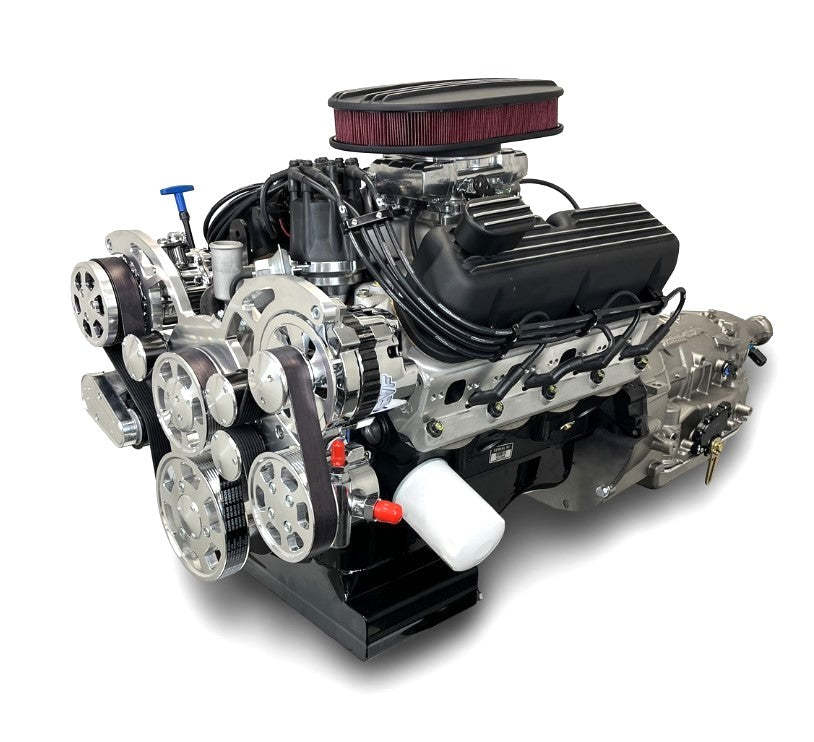 Ford Small Block Compatible 302 c.i. Engine and 4R70W Automatic Transmission - 370 Horsepower - Standard Edition Builder Series - Polished Pulley Kit - Fuel Injected