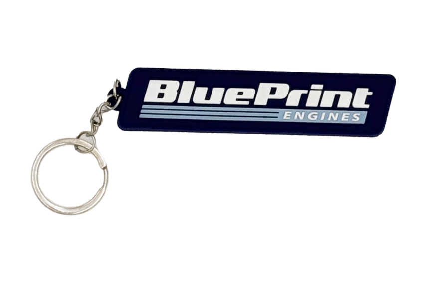 BluePrint Engines PVC Rubber Logo Keychain