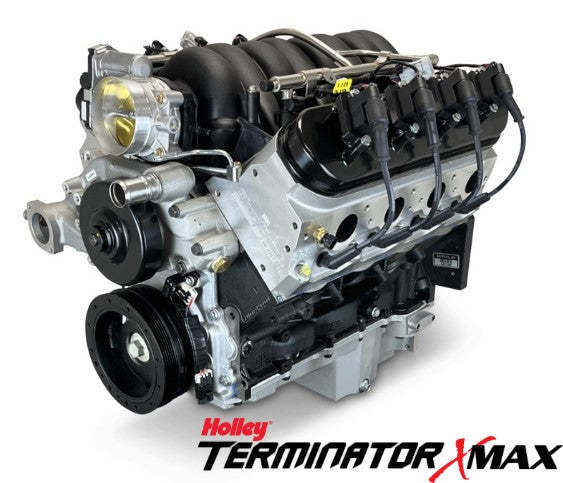 GM LS Compatible 376 c.i. Pro Series Engine - 530 Horsepower - Base Dressed - Holley Terminator X EFI System