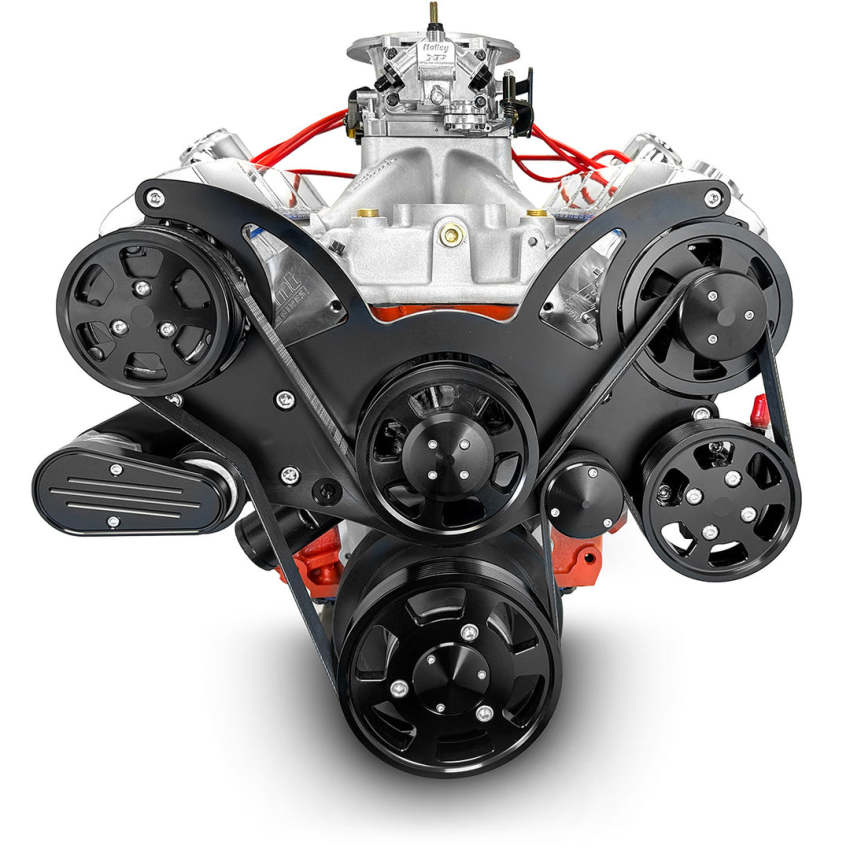 GM Big Block Compatible 572 c.i. ProSeries Engine - 750 Horsepower - Deluxe Dressed with Black Pulley Kit - Carbureted