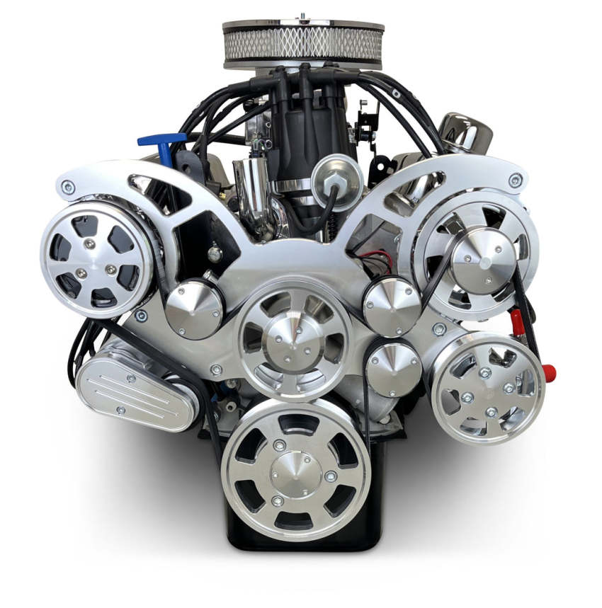 Ford Small Block Compatible 302 c.i. Engine - 361 Horsepower - Deluxe Dressed - Polished Pulley Kit - Fuel Injected