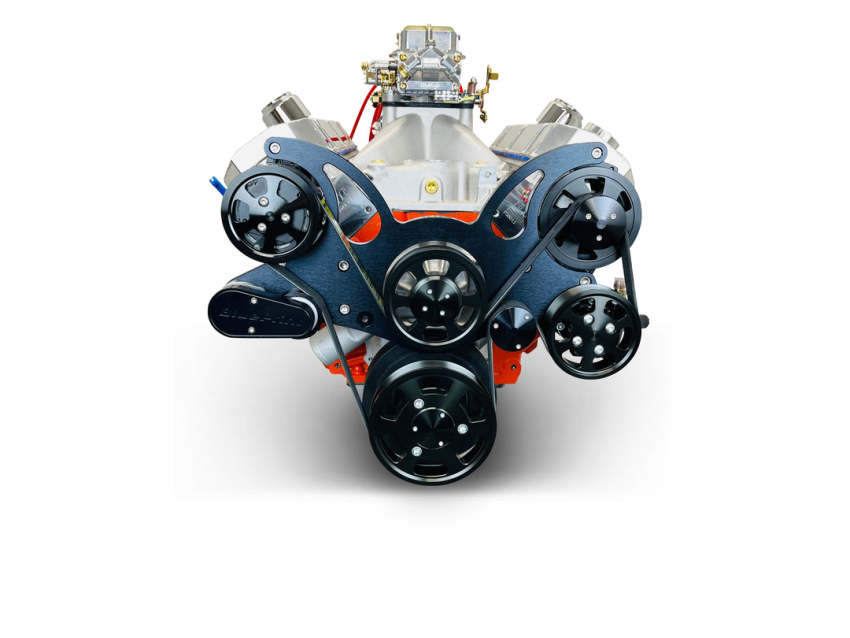 GM Big Block Compatible 540 c.i. ProSeries Engine - 670 Horsepower - Deluxe Dressed with Black Pulley Kit - Carbureted