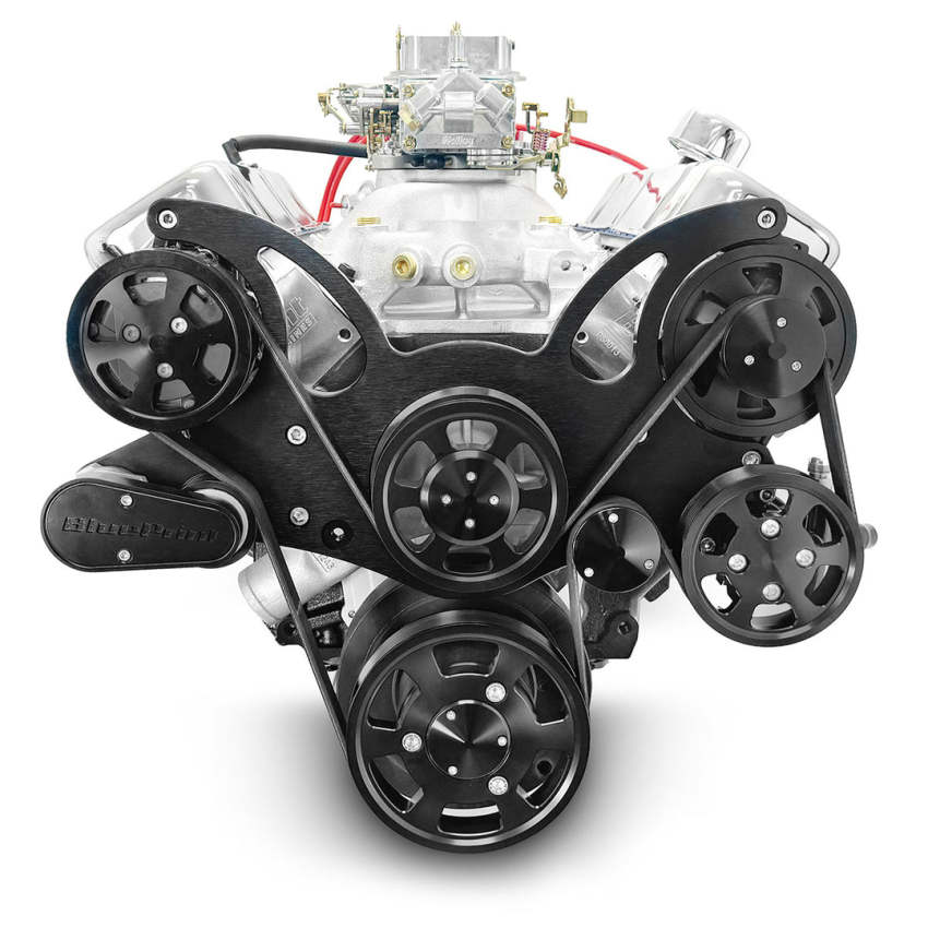 GM Big Block Compatible 454 c.i. Engine - 460 Horsepower - Deluxe Dressed - Black Pulley Kit - Carbureted