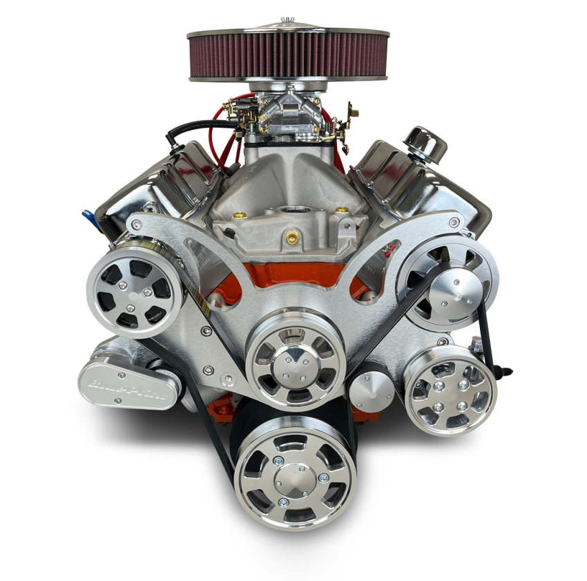 GM Big Block Compatible 540 c.i. ProSeries Engine - 670 Horsepower - Deluxe Dressed With Pollished Pulleys - Carbureted