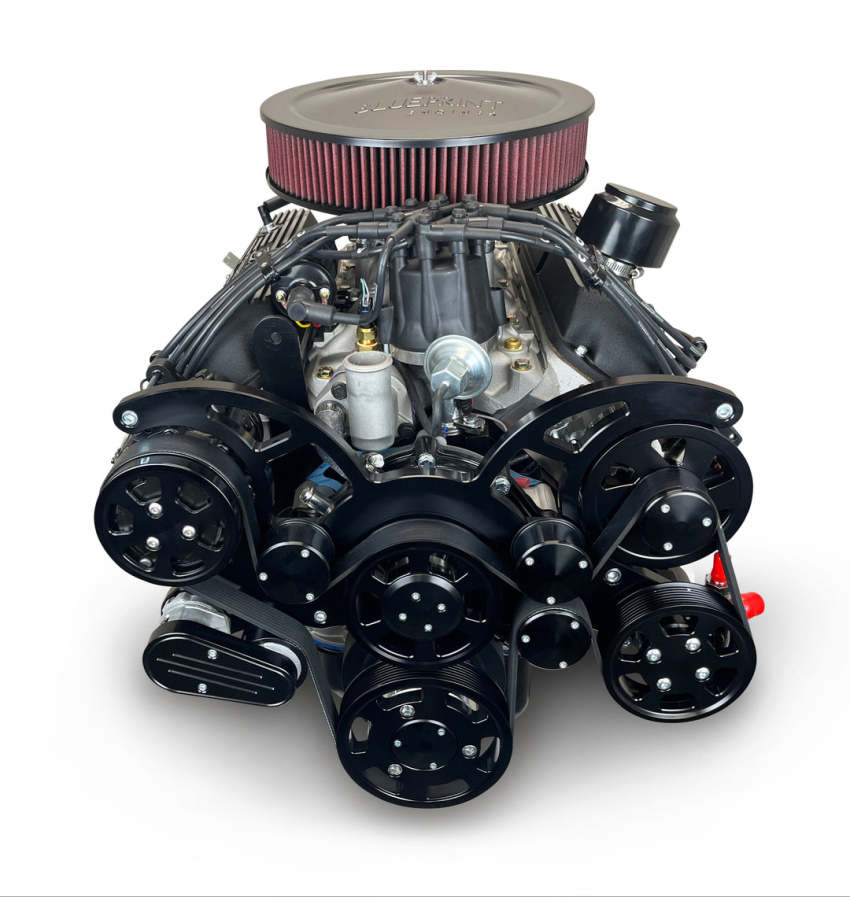 Ford Small Block Compatible 302 c.i. Engine and 4R70W Automatic Transmission - 365 Horsepower - Bronco Edition Builder Series - Black Pulley Kit - Fuel Injected