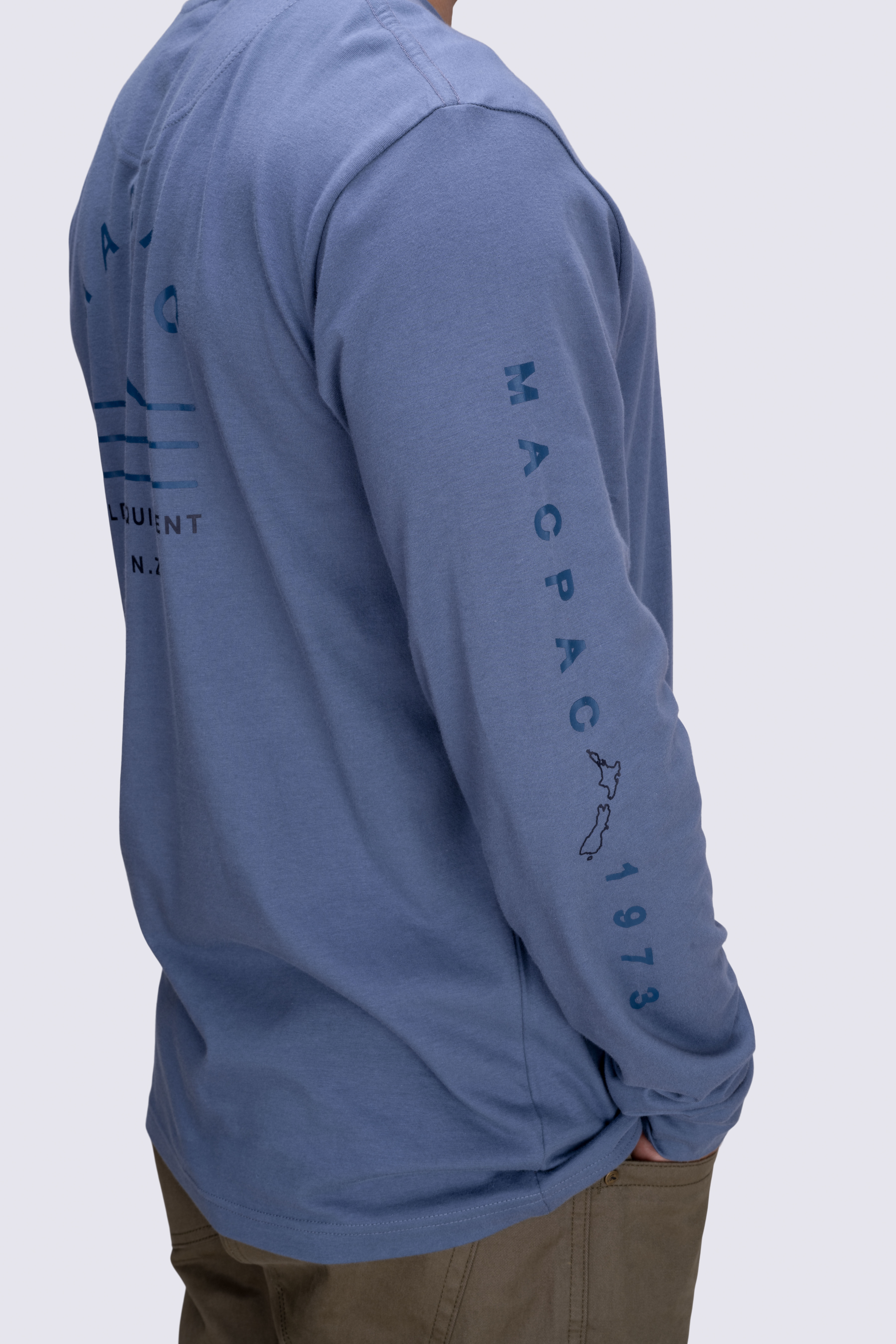 Macpac Men's Alps Fairtrade Organic Cotton Long Sleeve T—Shirt