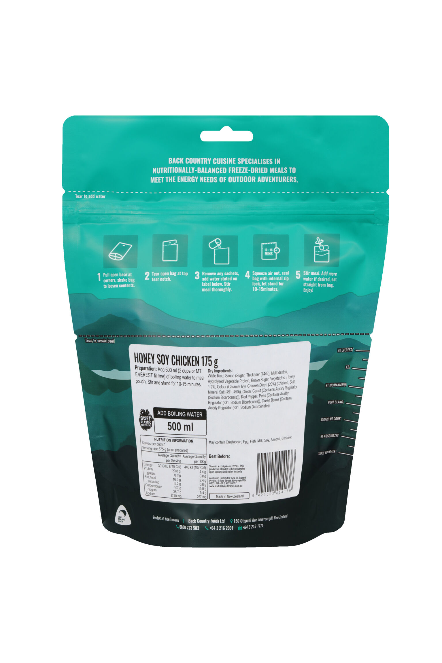 Back Country Cuisine Honey Soy Chicken —175 g